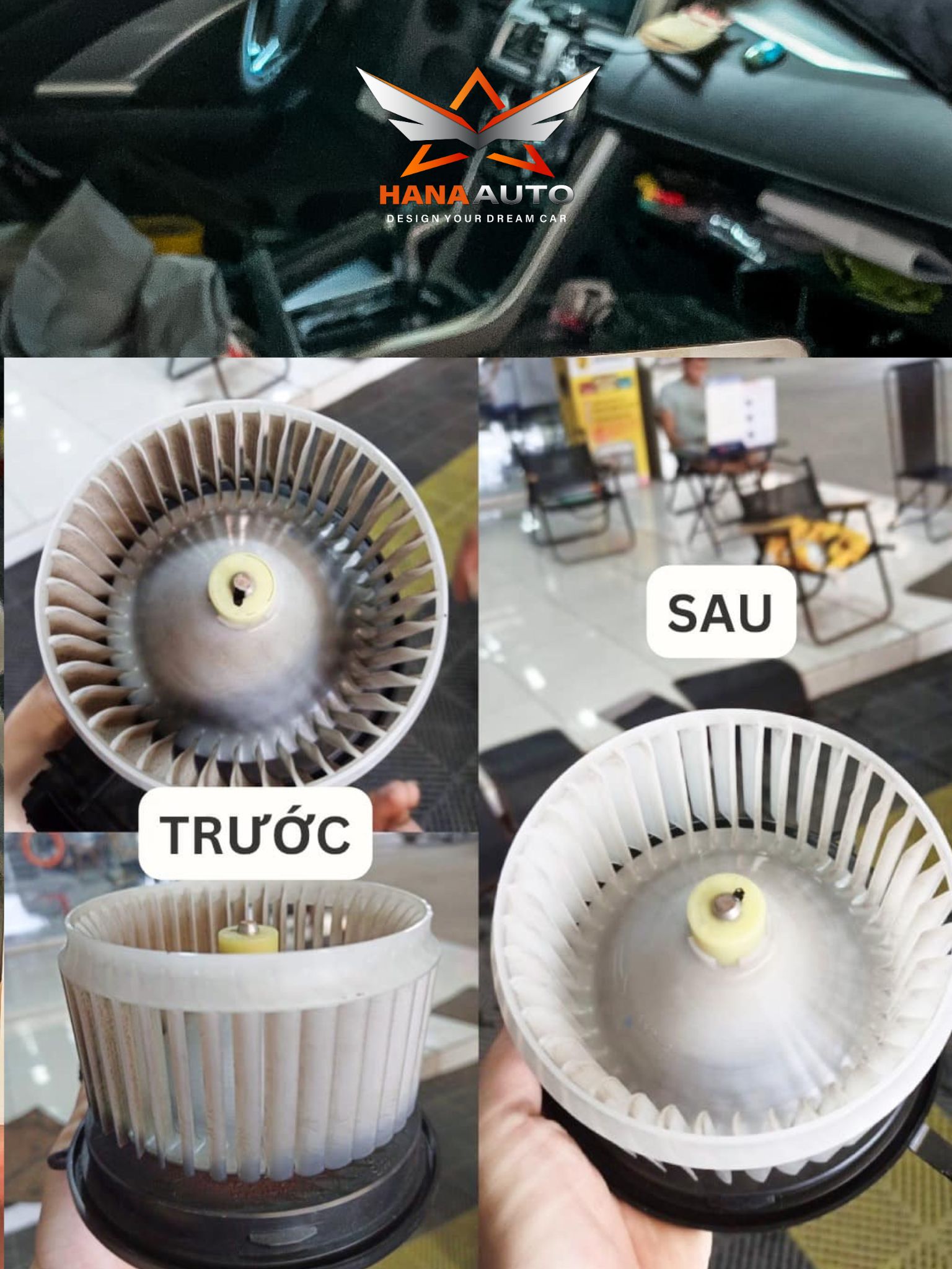 vệ sinh dàn lạnh ô tô tại long an